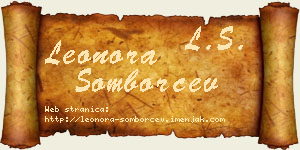 Leonora Somborčev vizit kartica